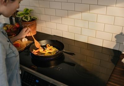 Cooking on induction stove